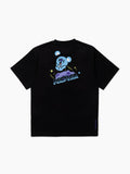 BT21 Space Wappen Black Short Sleeve T-shirt (Character Options)