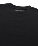 WT logo embroidery sweatshirt black