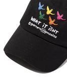 Rainbow Angel Ball Cap Black