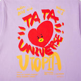 BT21 TATA Utopia Purple Short Sleeve T-shirt
