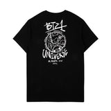 BT21 Utopia Black Long Short Sleeve T-shirt