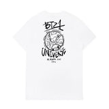 BT21 Utopia White Long Short Sleeve T-shirt