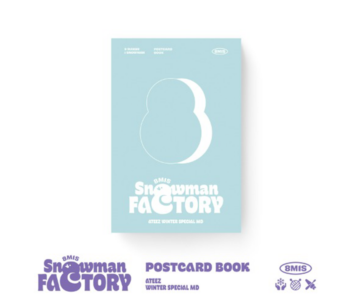 ATEEZ - [SNOWMAN FACTORY] Official MD POSTCARD BOOK – Korea Box