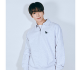 Angel Wappen Half Zip Up Gray