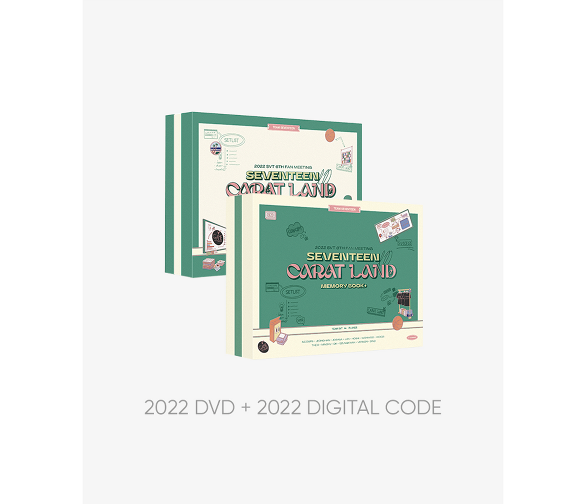 SEVENTEEN - 〈SEVENTEEN in CARAT LAND〉 MEMORY BOOK+ SET (2022 DVD