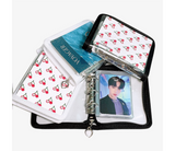 Size-up 3 hole Zipper Poca Binder Glitter Transparent