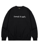 WT logo embroidery sweatshirt black