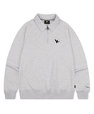 Angel Wappen Half Zip Up Gray