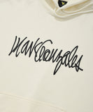 Sign logo hood ivory