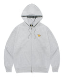 Angel Wappen Zip-Up Hood Gray