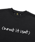 WT logo embroidery sweatshirt black