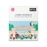 BT21 Starberry Stick Vitamin Tea + Teen Case