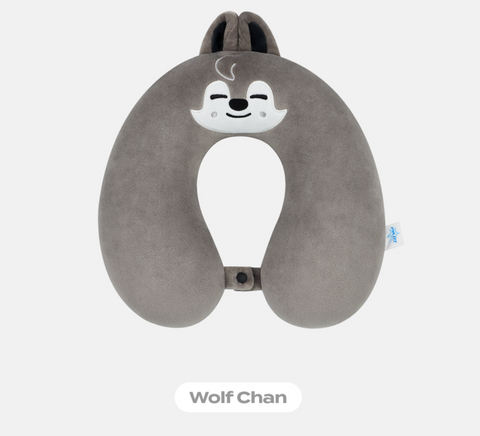 Stray Kids SKZOO NECK PILLOW - 'PILOT : FOR ★★★★★' - Wolf Chan - Packaging vinyl torn, New Item(unused)