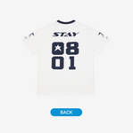 Stray Kids T-SHIRT WHITE - 'PILOT : FOR ★★★★★' (One size)