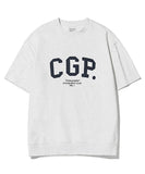 [Hoshi Wearing] [SET] CGP Arch Logo Short Sleeve Crew Neck Setup_Melange Gray