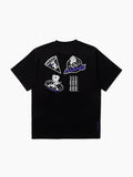 BT21 Space Wappen Black Short Sleeve T-shirt (Character Options)