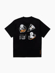 BT21 Space Wappen Black Short Sleeve T-shirt (Character Options)