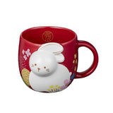 Starbucks 23 New Year Rabbit Red Mug 355ml, 2023 New Year MD