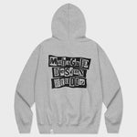 (STRAY KIDS X MAHAGRID 23 S/S COLLECTION) RANSOM NOTE HOODIE GREY