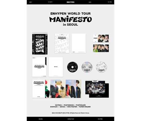 ENHYPEN - WORLD TOUR MANIFESTO in SEOUL (DVD)