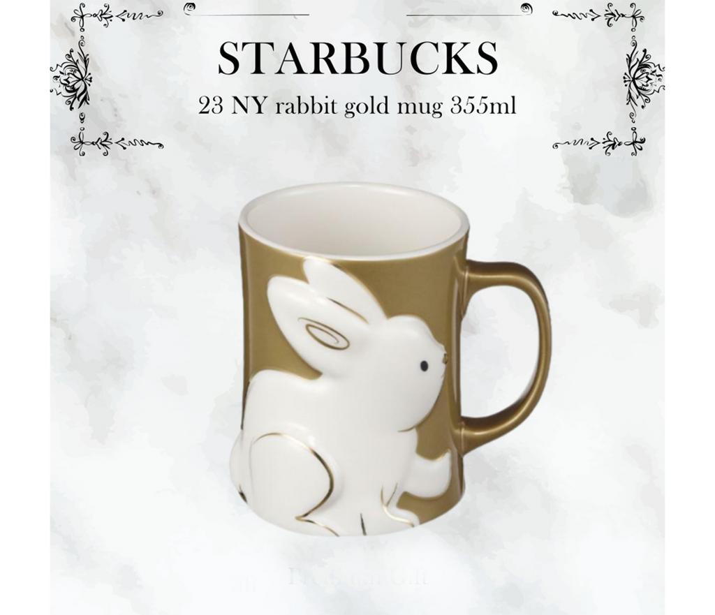 Happy New Year Sale] Starbucks 23 New Year Rabbit Gold Mug 355ml, 202 –  Korea Box