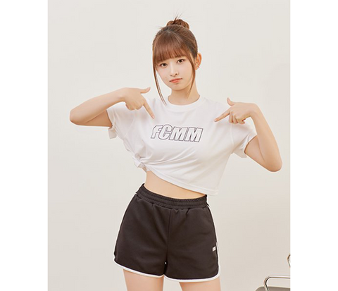 [IVE REI Photo Card Benefit] Women's Cooling Cotton Cropped T-shirt - White