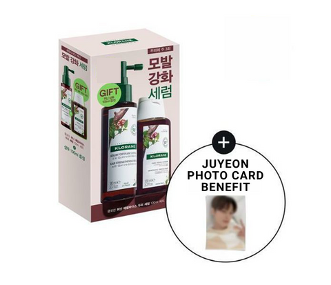 [ Juyeon Photo Card B Benefit ] Clorane Quinine Edelweiss Scalp Serum 100ml + Shampoo 100ml