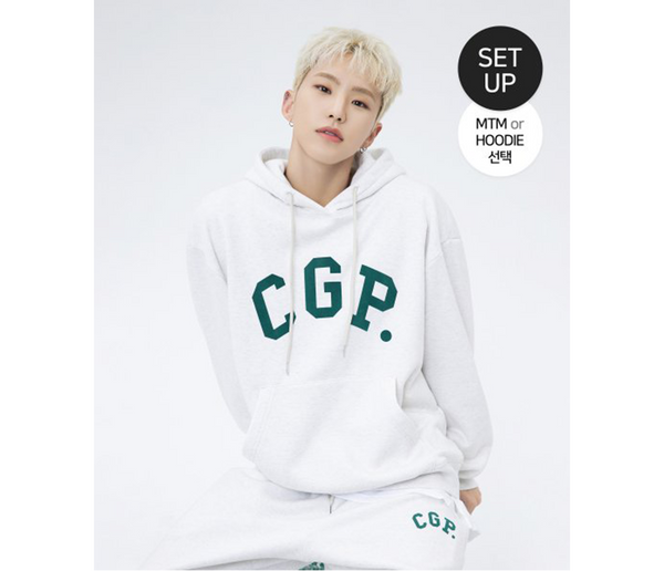 [SET] (Choose Sweatshirt or Hood) CGP Simple Logo Training Setup_Oatmeal