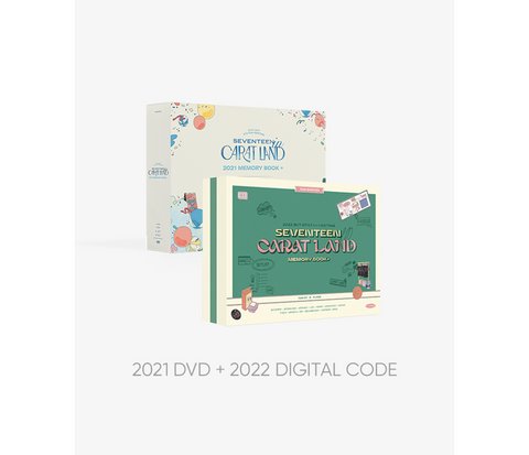 SEVENTEEN - 〈SEVENTEEN in CARAT LAND〉 MEMORY BOOK+ SET (2021 DVD + 2022 DIGITAL CODE)