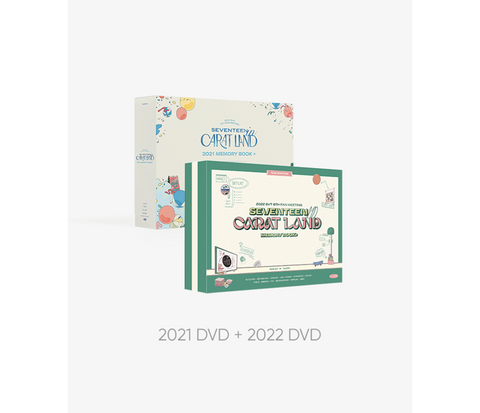 SEVENTEEN - 〈SEVENTEEN in CARAT LAND〉 MEMORY BOOK+ SET (2021 DVD + 2022 DVD)