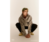 (STRAY KIDS X MAHAGRID 23 S/S COLLECTION) RANSOM NOTE HOODIE GREY