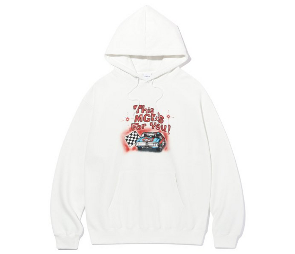 Washing off white hoodie sales