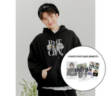 [WOOZI Collection] Oxeye Daisy Hoodie_Black (3 photo postcards benefits)